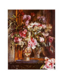 Peonies  Lilacs and Tulips