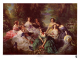 Portrait of Empress Eugenie Surrounded by Her Maids of Honor  1855
