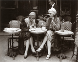 Women Sitting at a Cafe Terrace