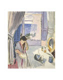 Woman Reading at a Dressing Table  Late 1919