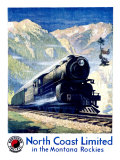 North Coast Limited Railroad  Montana Rockies