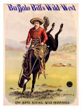 Buffalo Bill's Wild West  Cowboys Riding Wild Mustangs
