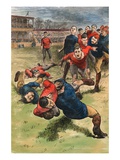 Illustration on Early Scenes of Football
