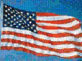 American Flag Mosaic