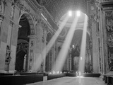 Sunbeams Inside St Peter's Basilica