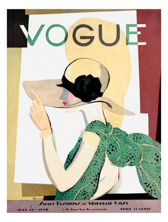 Vogue Cover - May 1928 - Smart Fashion Premium Giclee Print autor ...